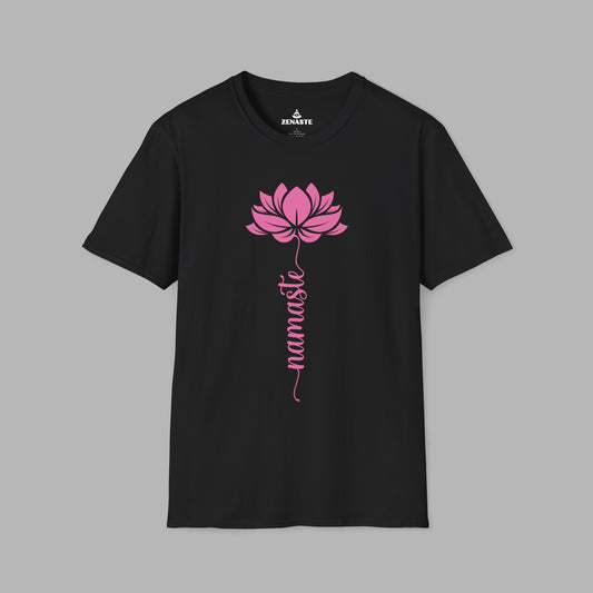 Pink Lotus Namaste T-Shirt